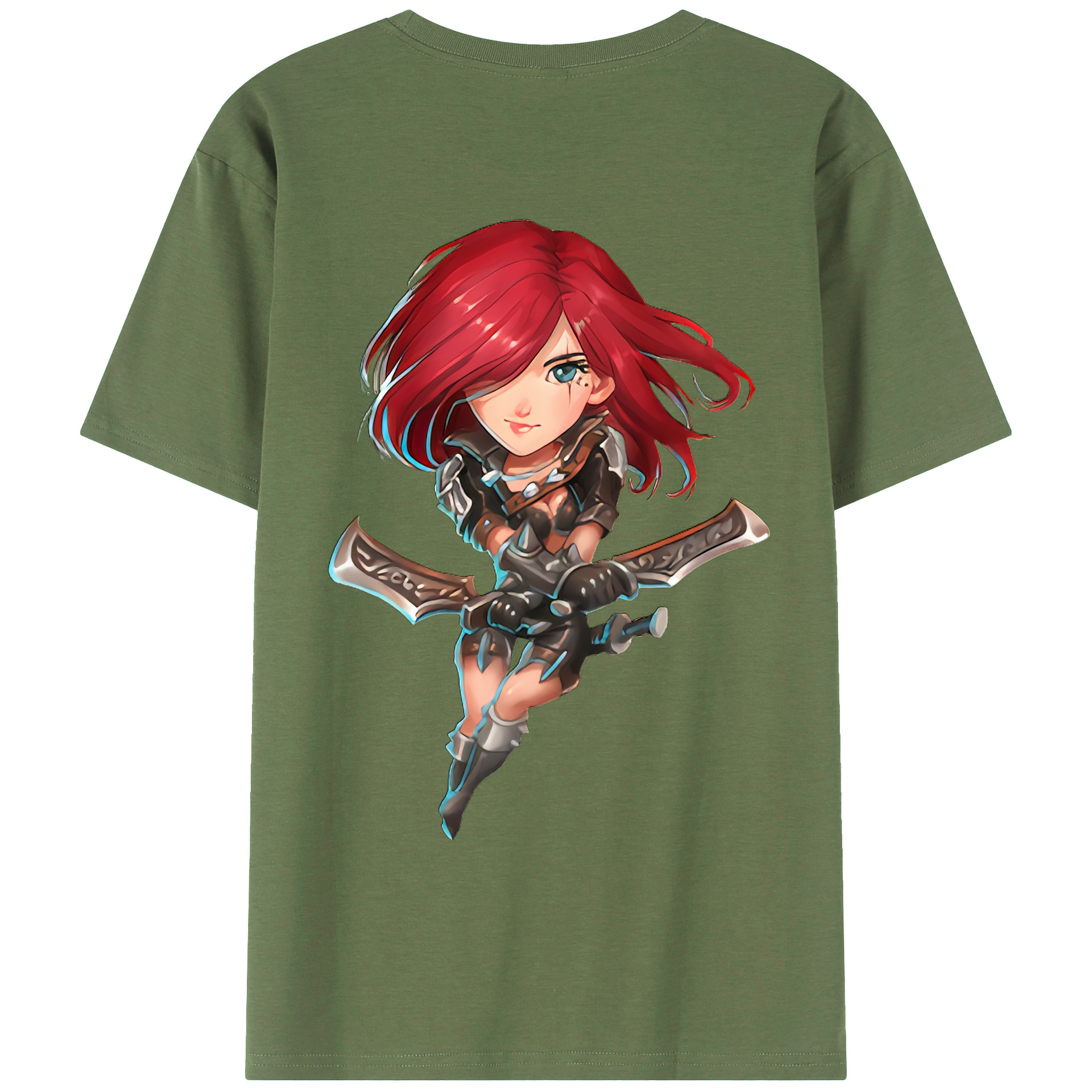 （画像用） リーグ・オブ・レジェンド League of Legends LOL 綿100％ メンズ半袖Tシャツ（バックプリント） 通気性